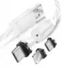svietiaci usb kabel biely
